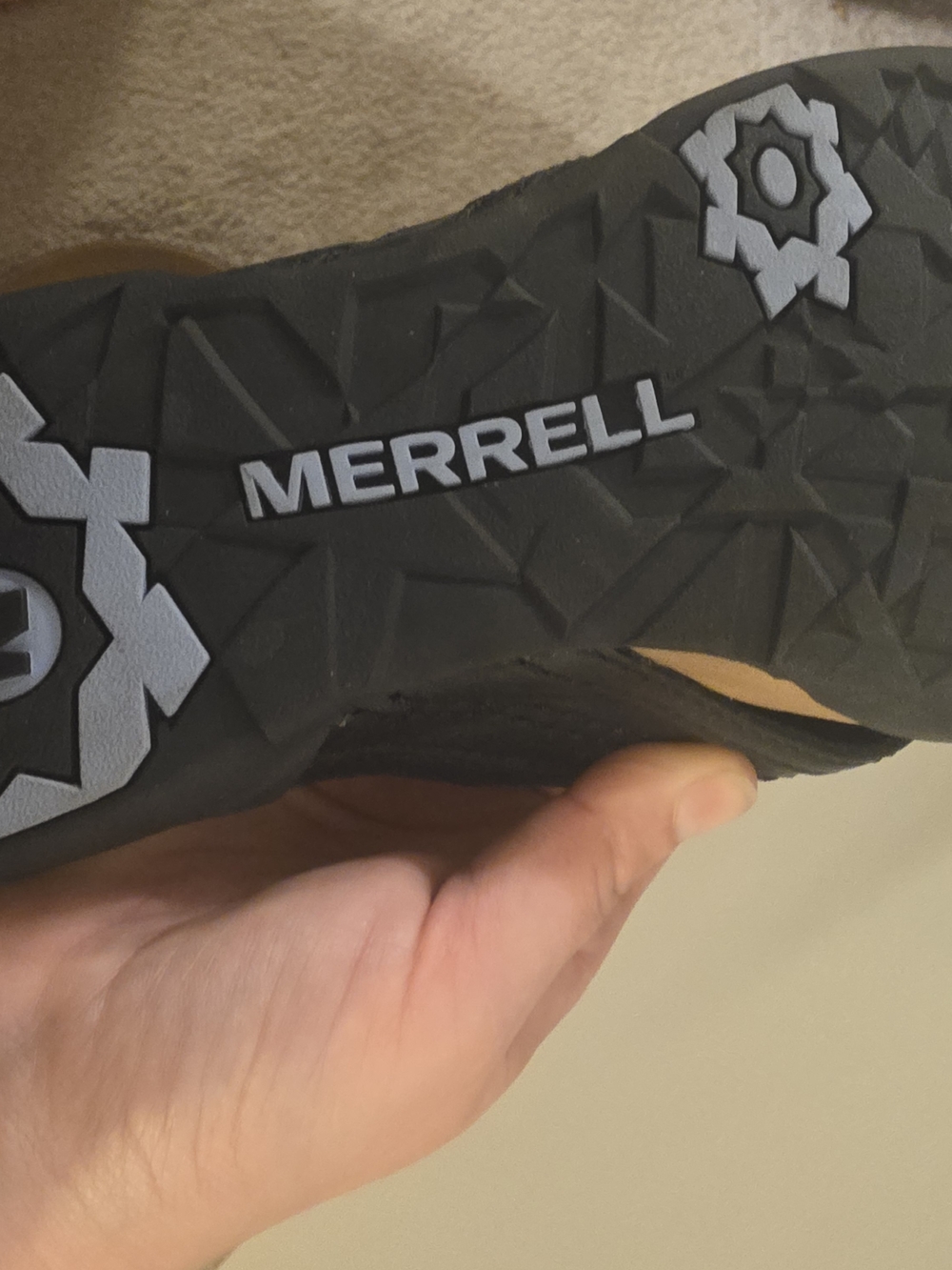 Merrell Women's Black Leather Thong Sandals Size 9 - Picture 2 of 3